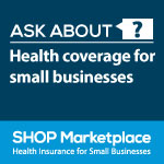 SHOP health coverage badge